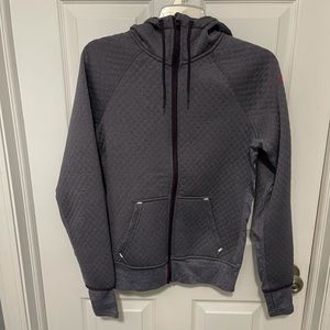 Nike Sphere Thermal Full Zip Hooded Jacket Women's Purple S Thumb Holes